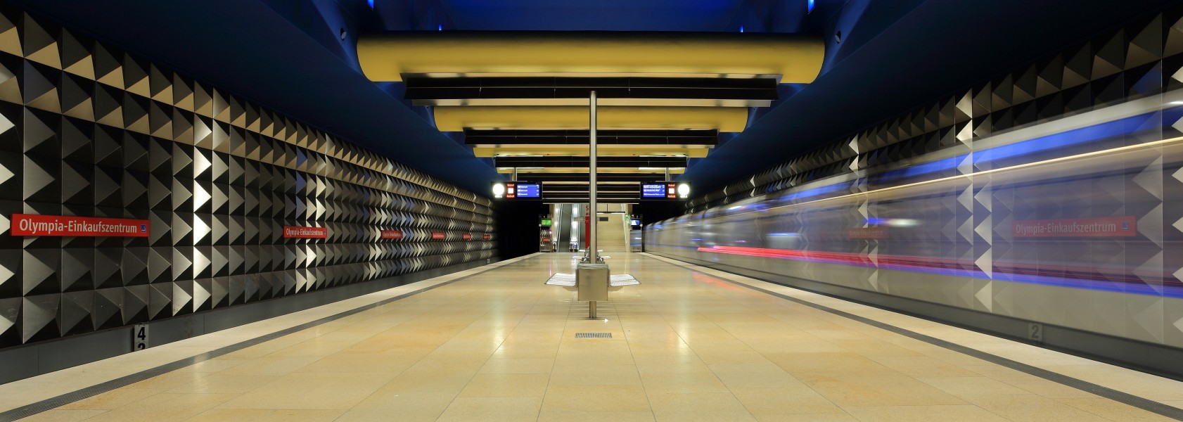 Munich subway station Olympia-Einkaufszentrum
