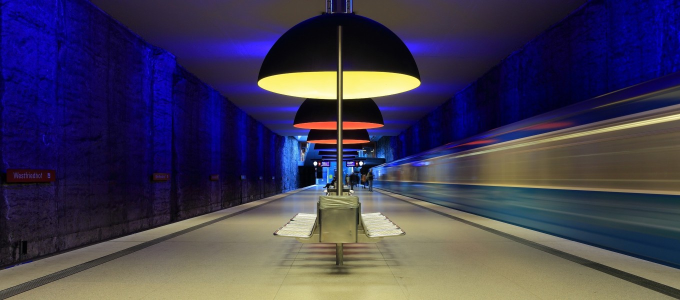 Munich subway station Westfriedhof
