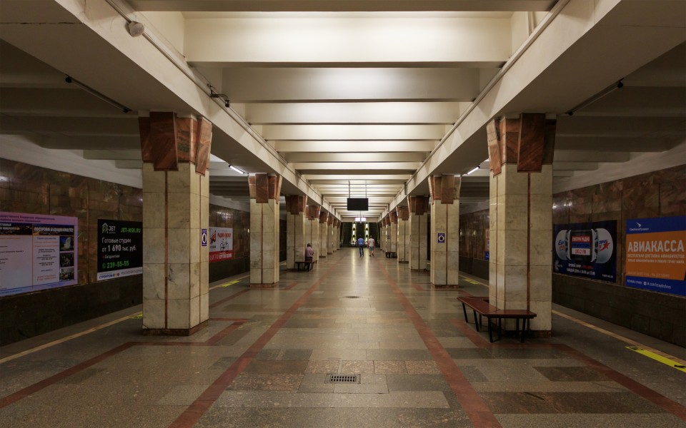 Novosibirsk Metro Oktyabrskaya station 07-2016