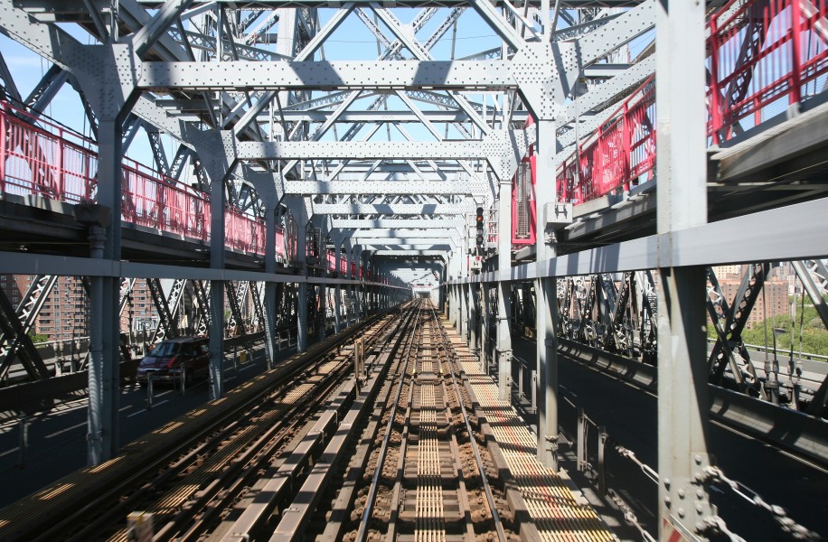 NYC Williamsburg Bridge tracks