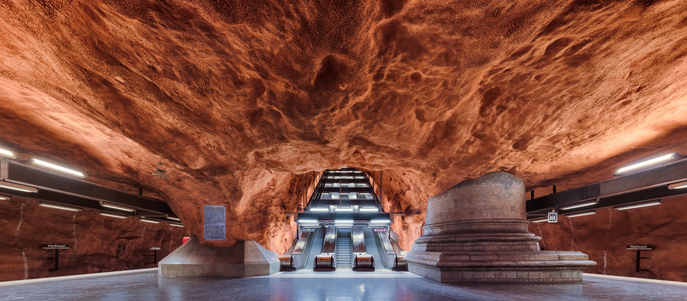 Rådhuset underground metro station Stockholm 2016 01b