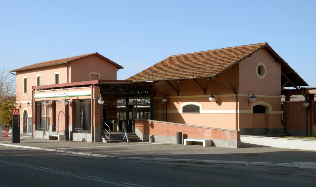 Station of Line C Metro in Rome Torrenova