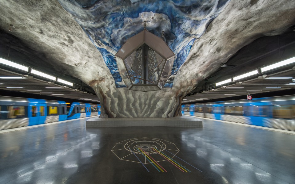 Tekniska högskolan metro station January 2017
