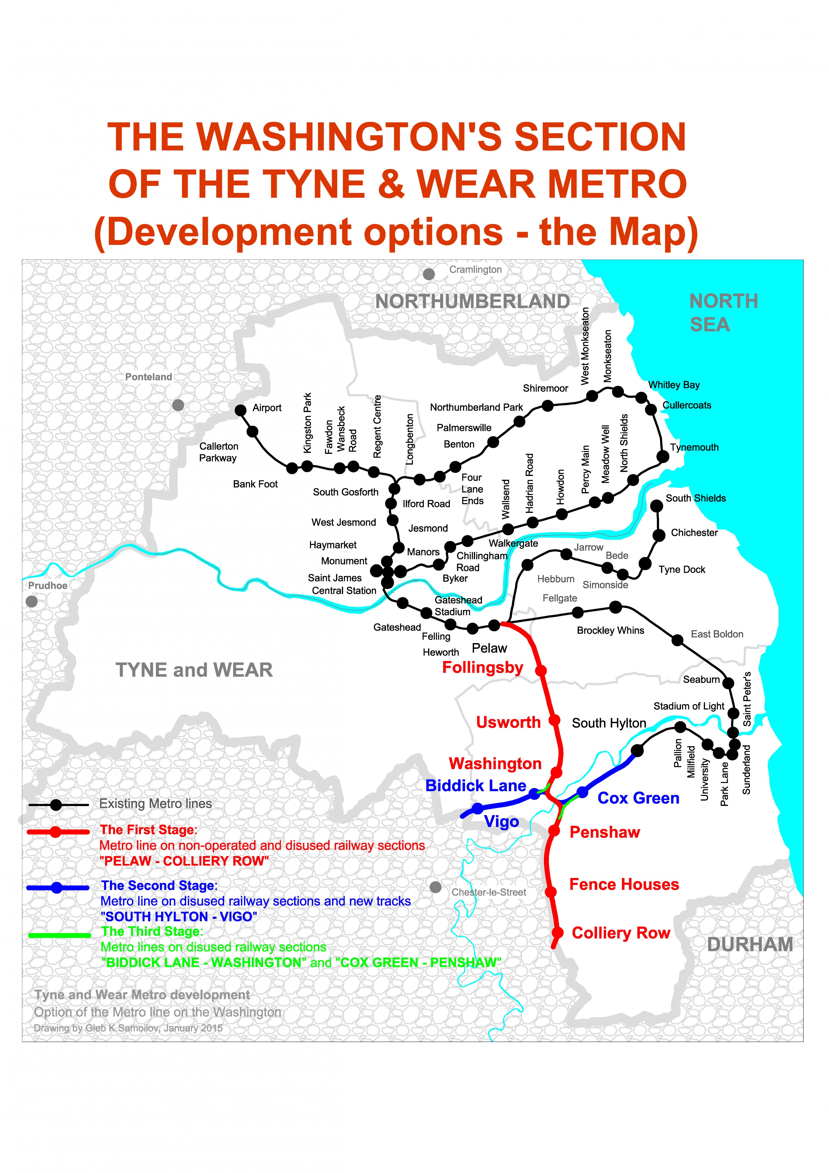 The Washington’s section of the Tyne & Wear metro (the Map)