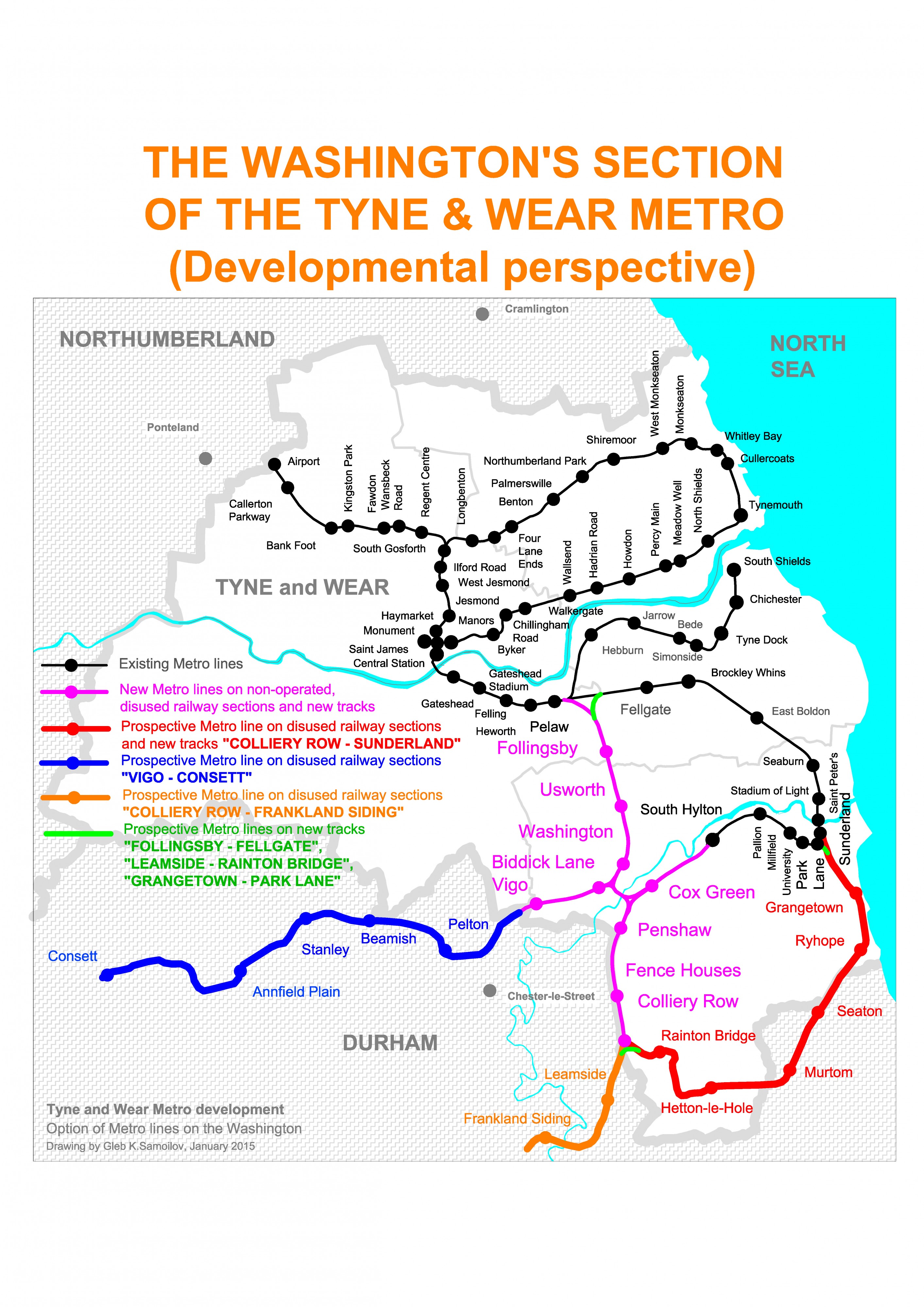 The Washington’s section of the Tyne & Wear metro (Perspective)