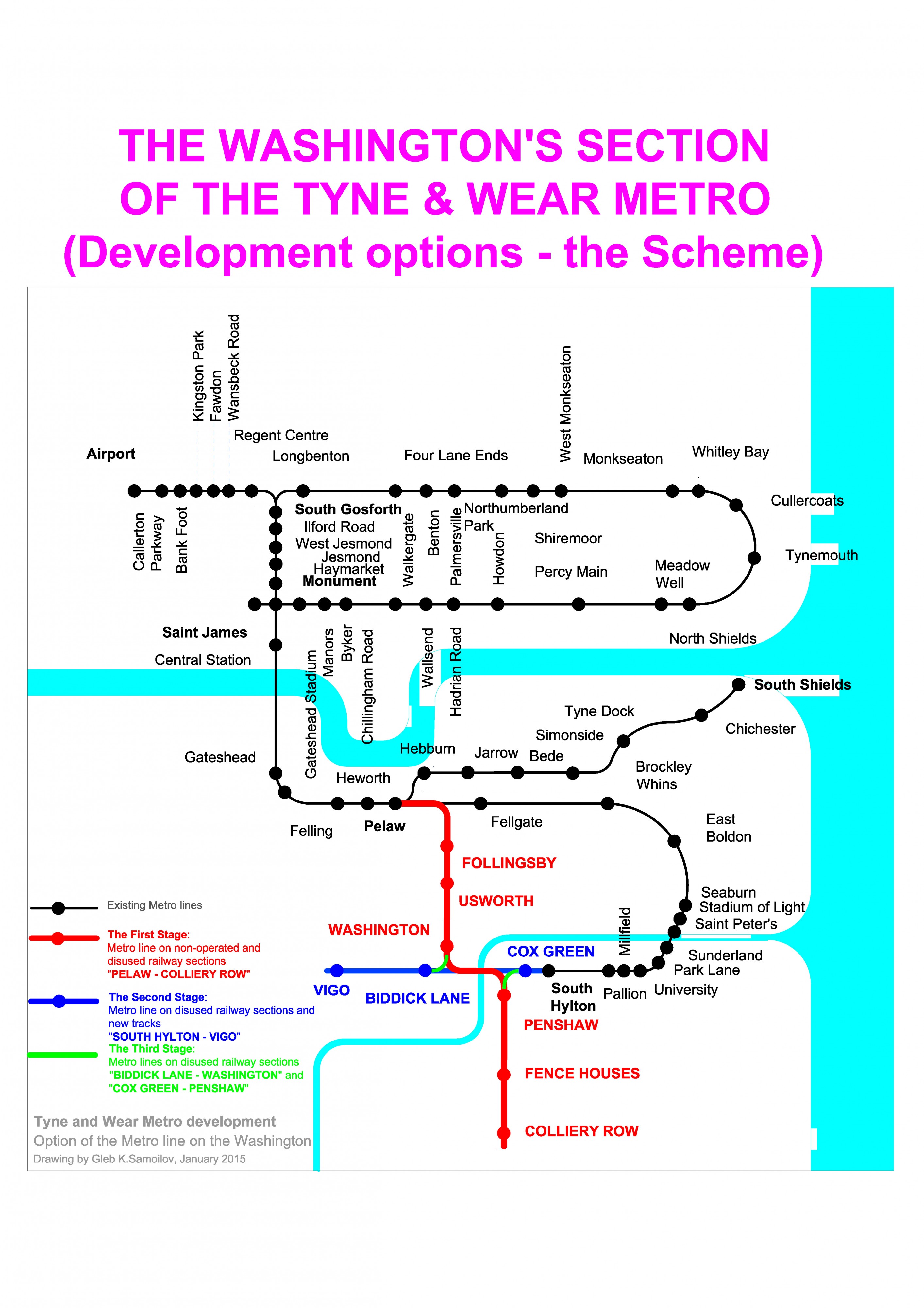 The Washington’s section of the Tyne & Wear metro, 2015