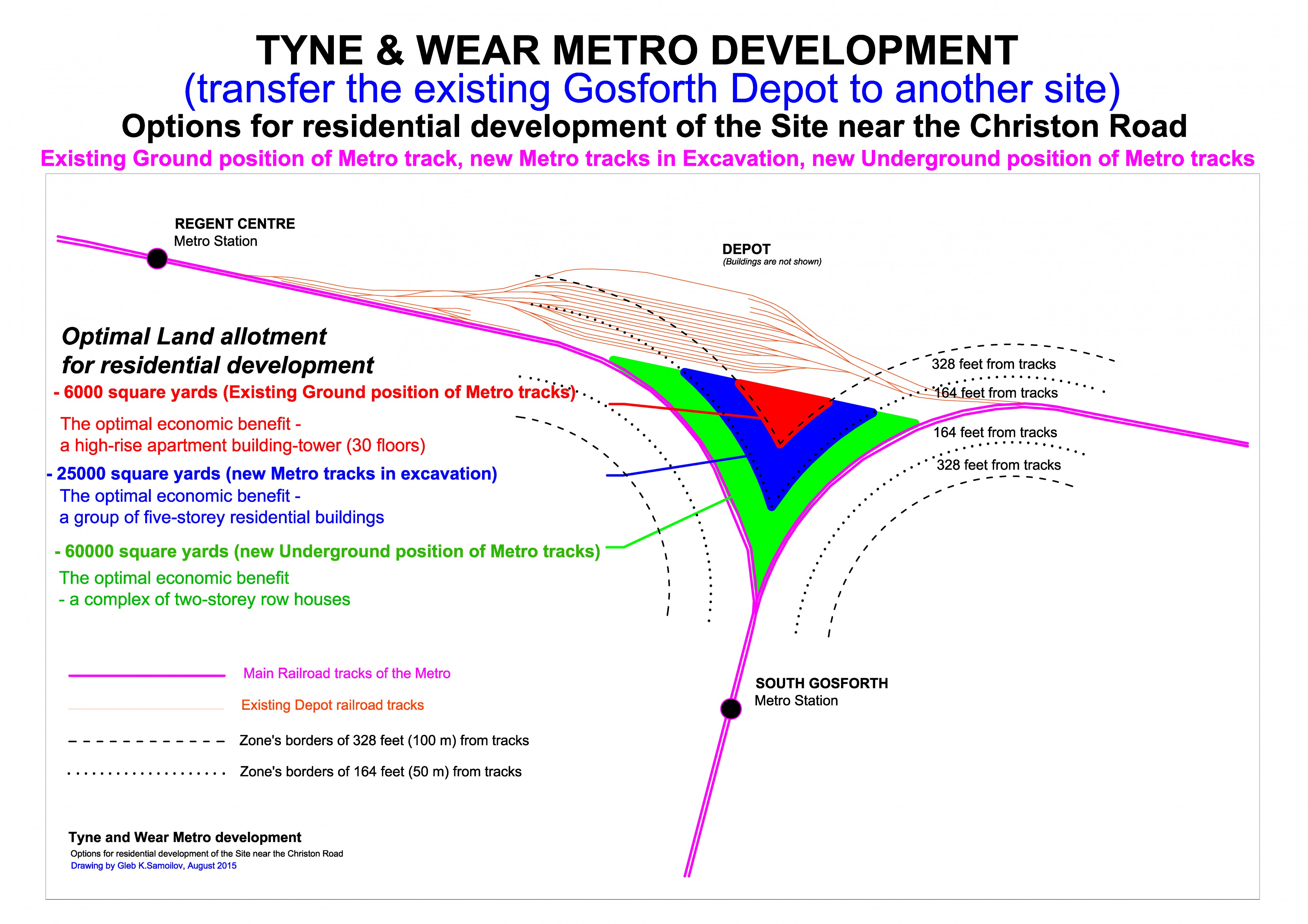 Tyne and Wear Metro North tracks fork as the potential site for construction