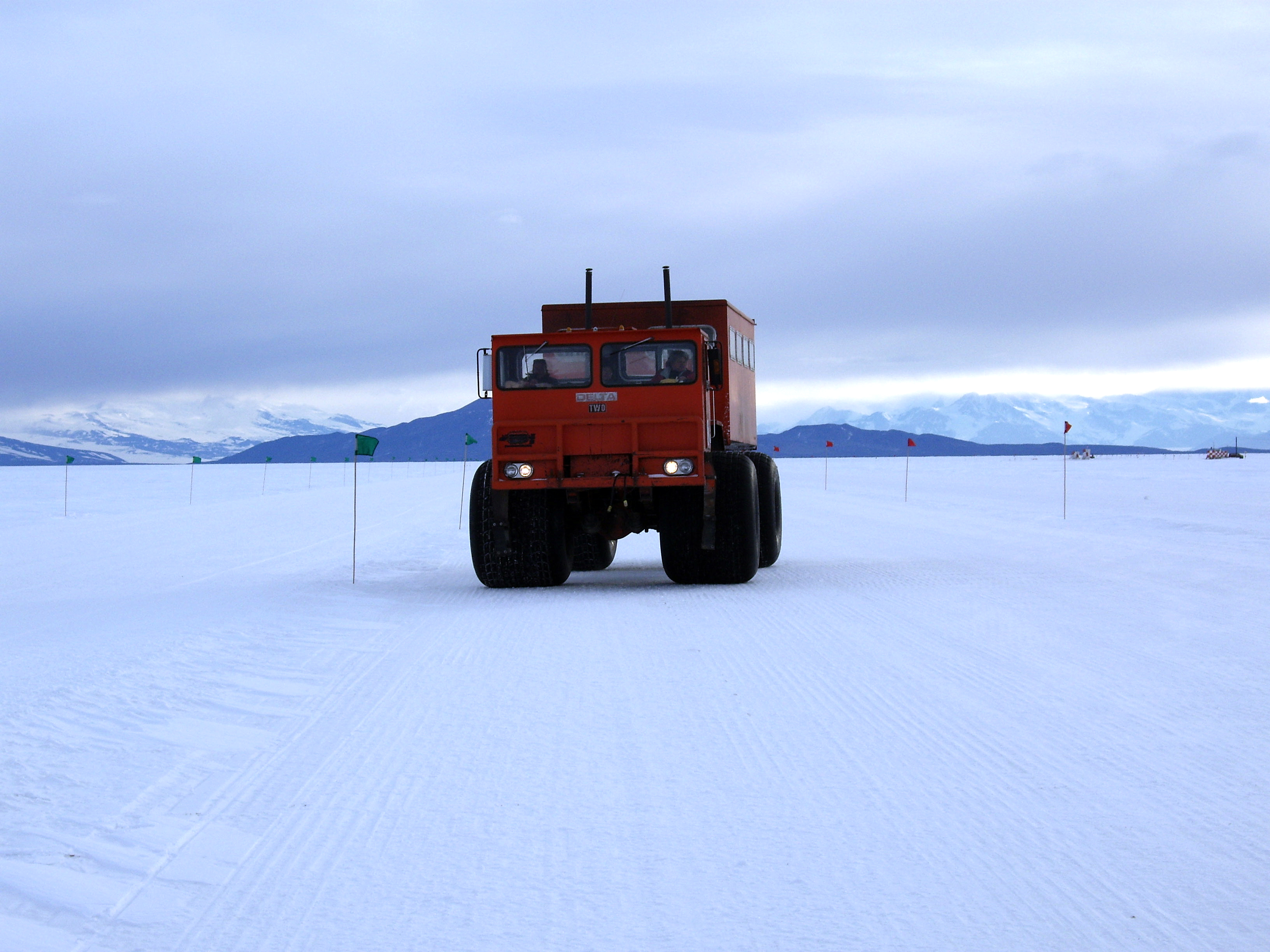 A Delta 2 vehicle near McMurdo Station