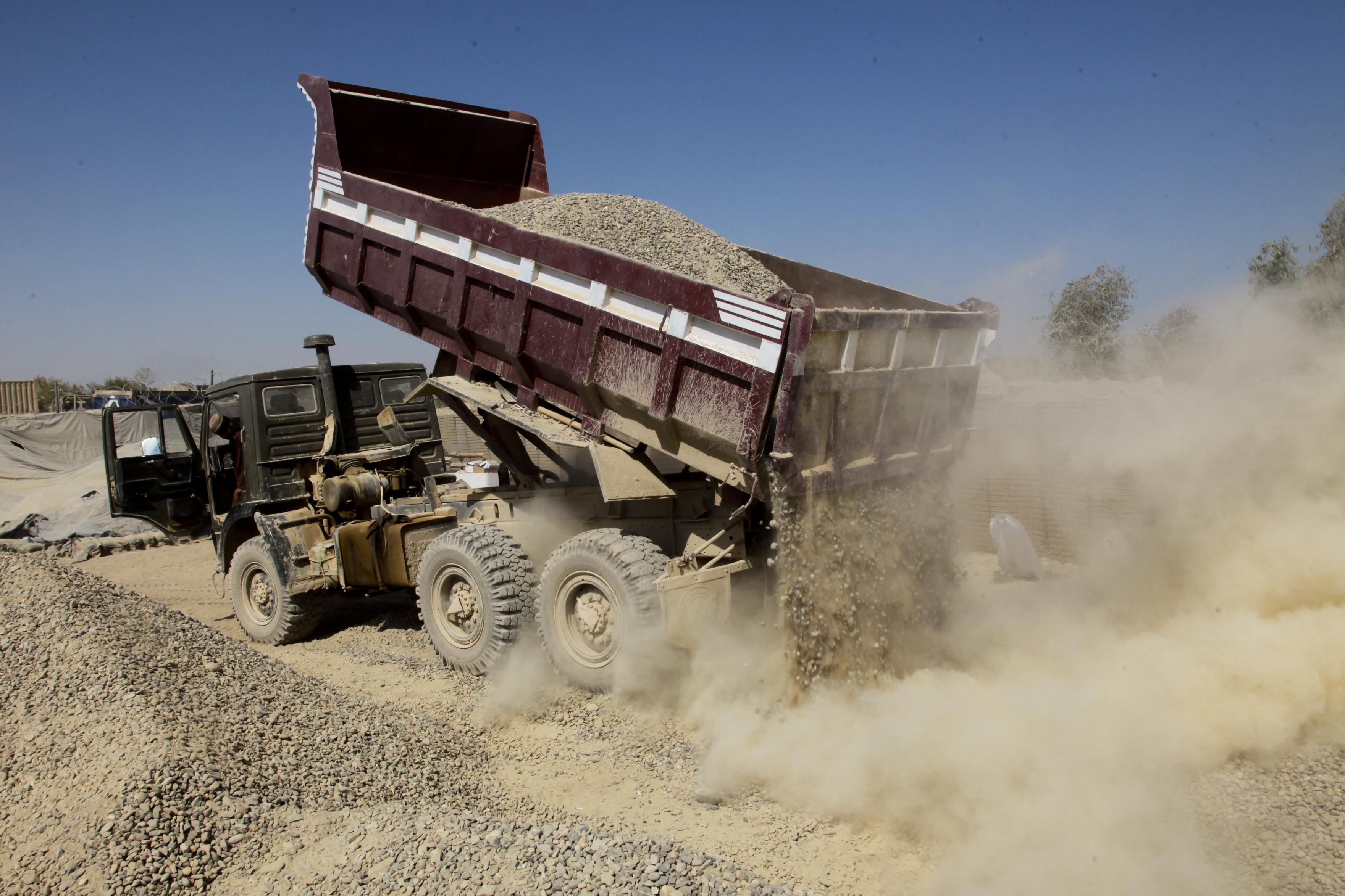 Afghan dumper truck