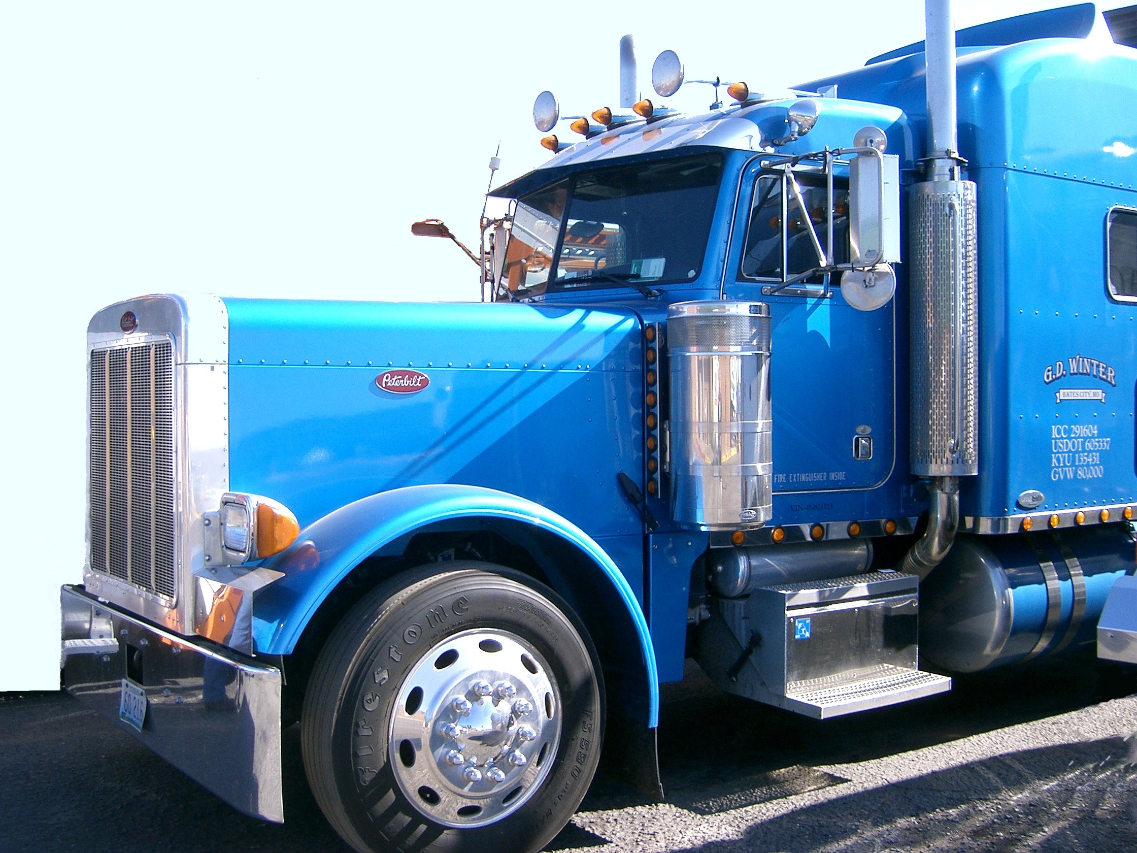 American truck blue