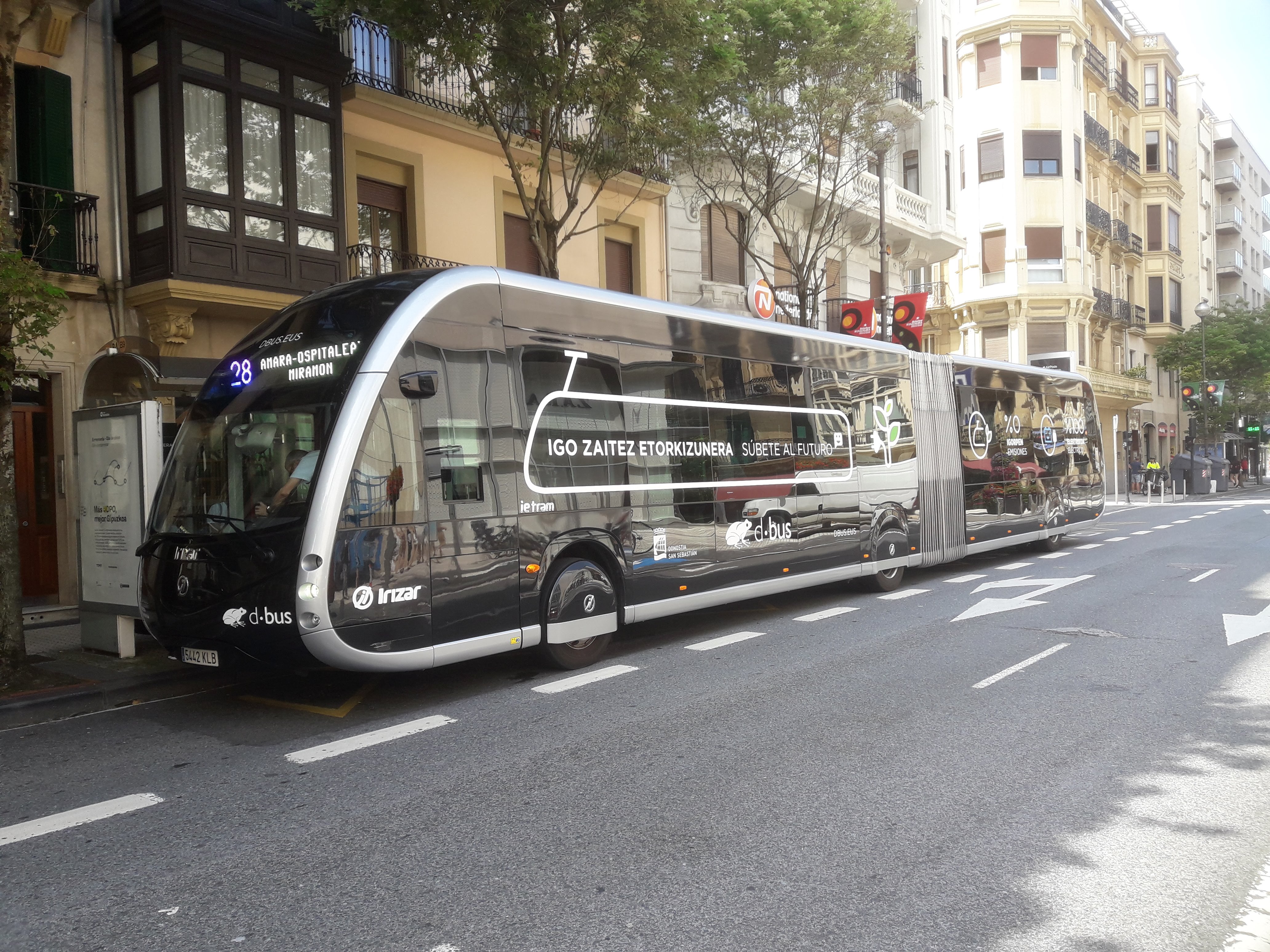 Autobús elèctric a Sant Sebastià 20180801 151440