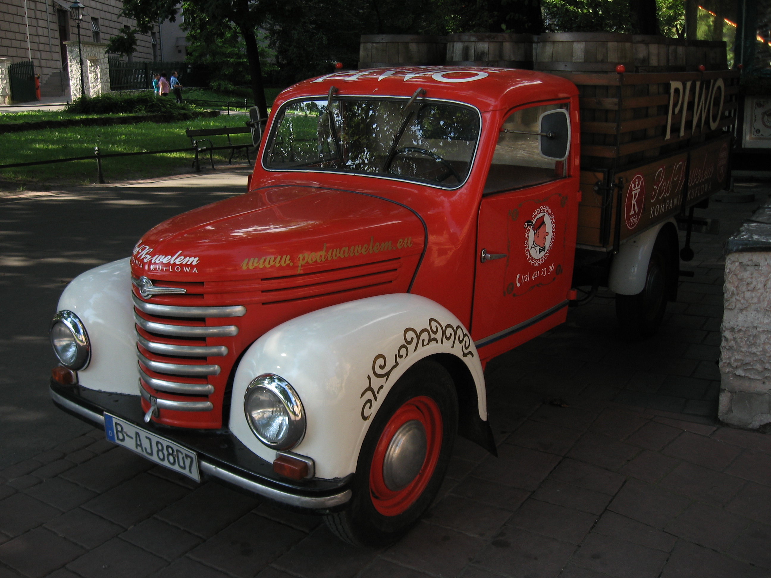 Barkas truck in Kraków