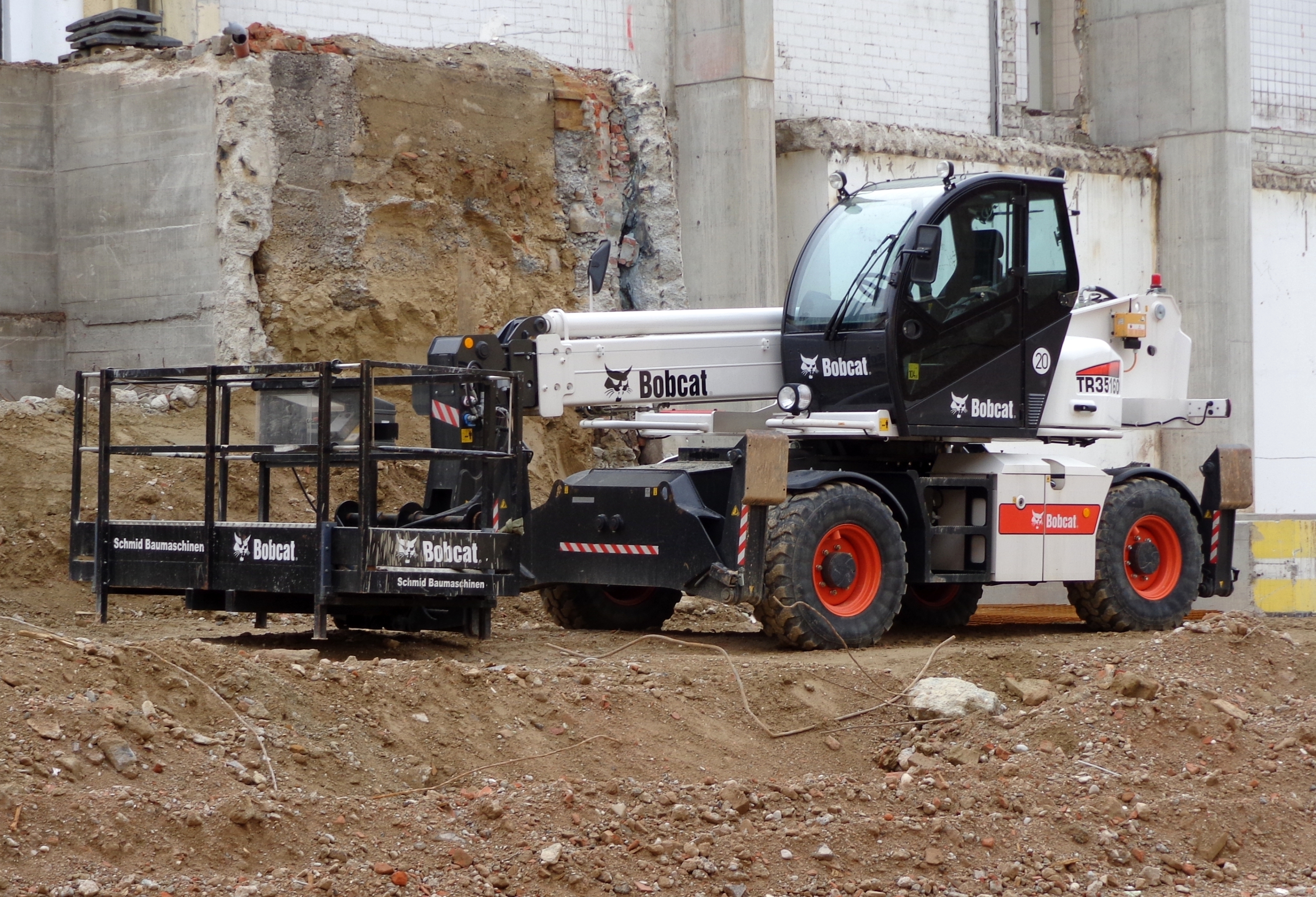 Bobcat telehandler in Germany