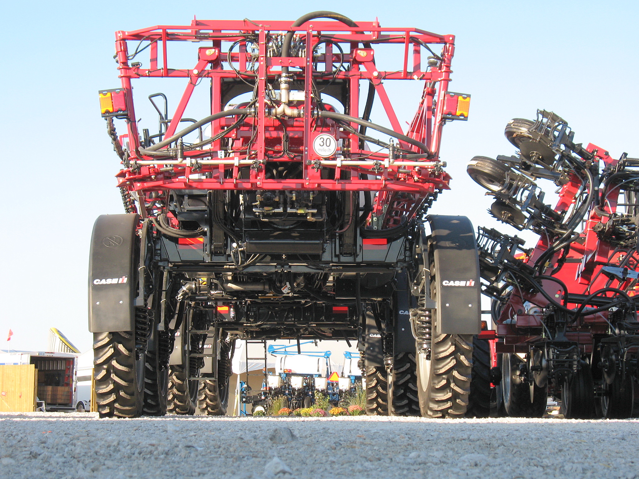 Case IH sprayer rear side