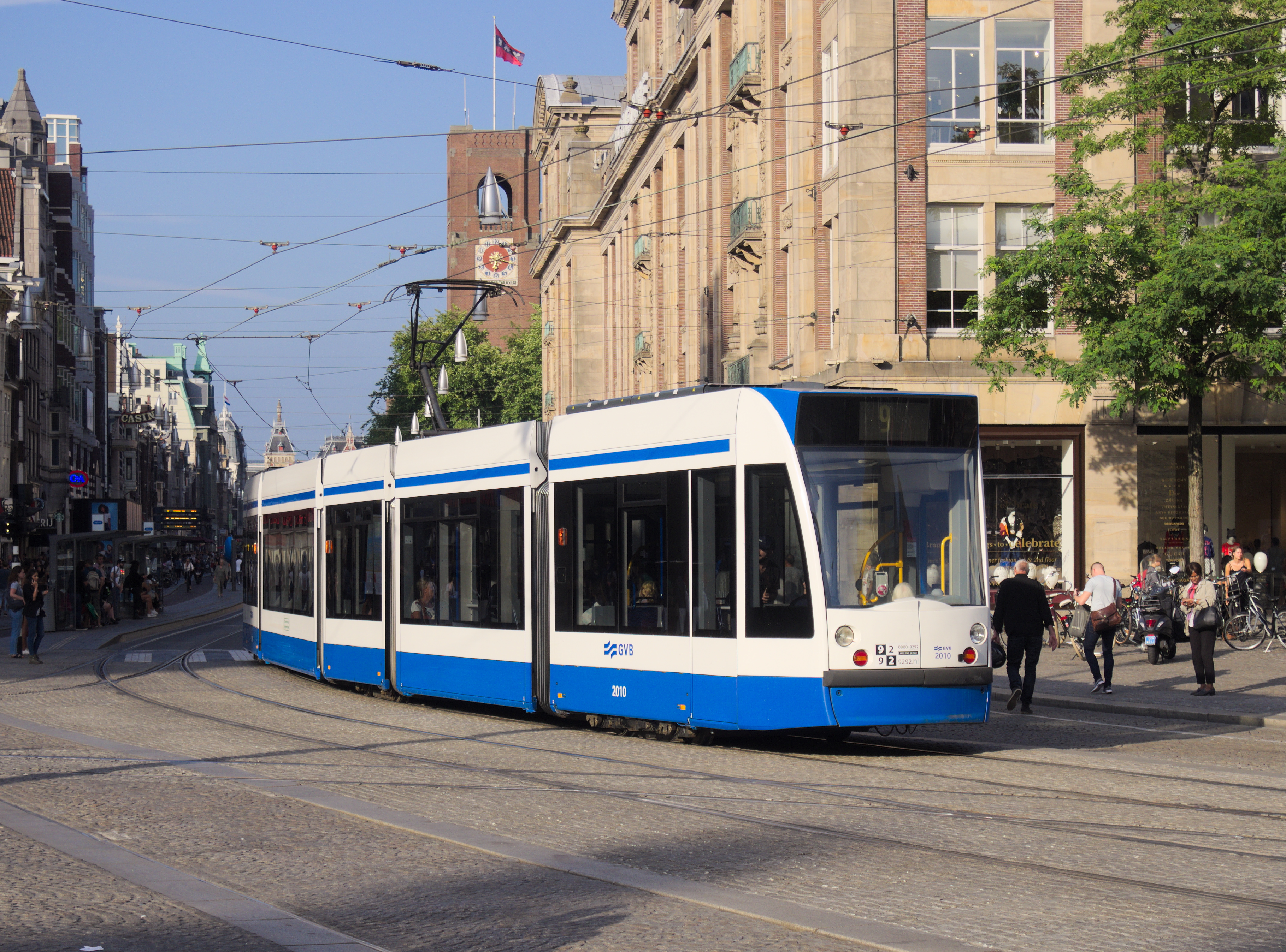 Combino tram, Damrak 1971