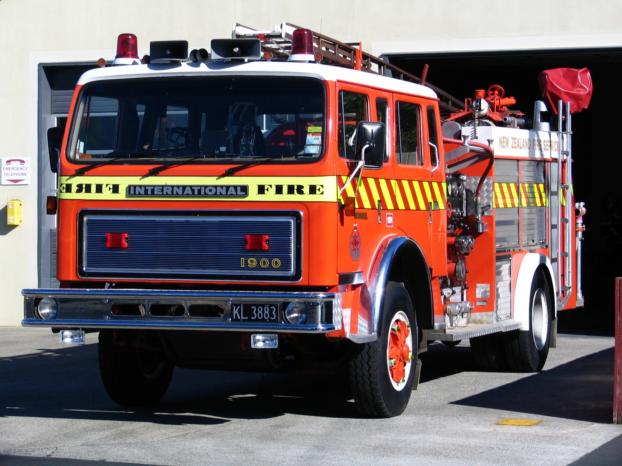 International fire engine, New Zealand Fire Service, Mosgiel Station
