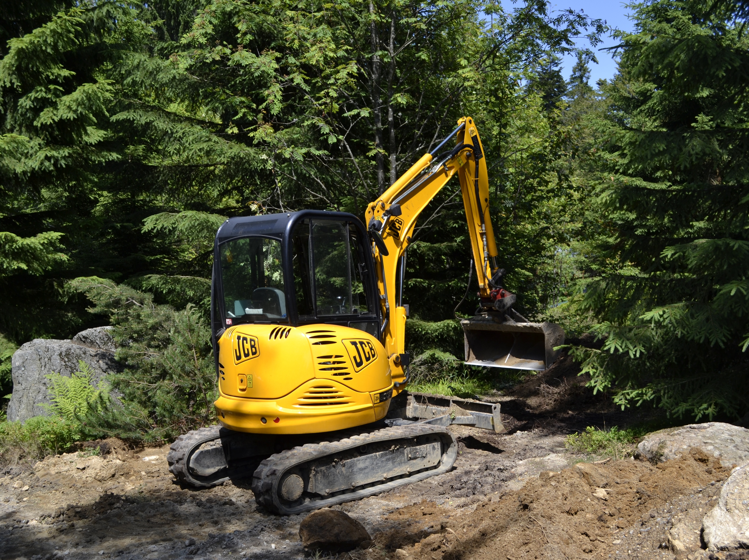 JCB compact excavator