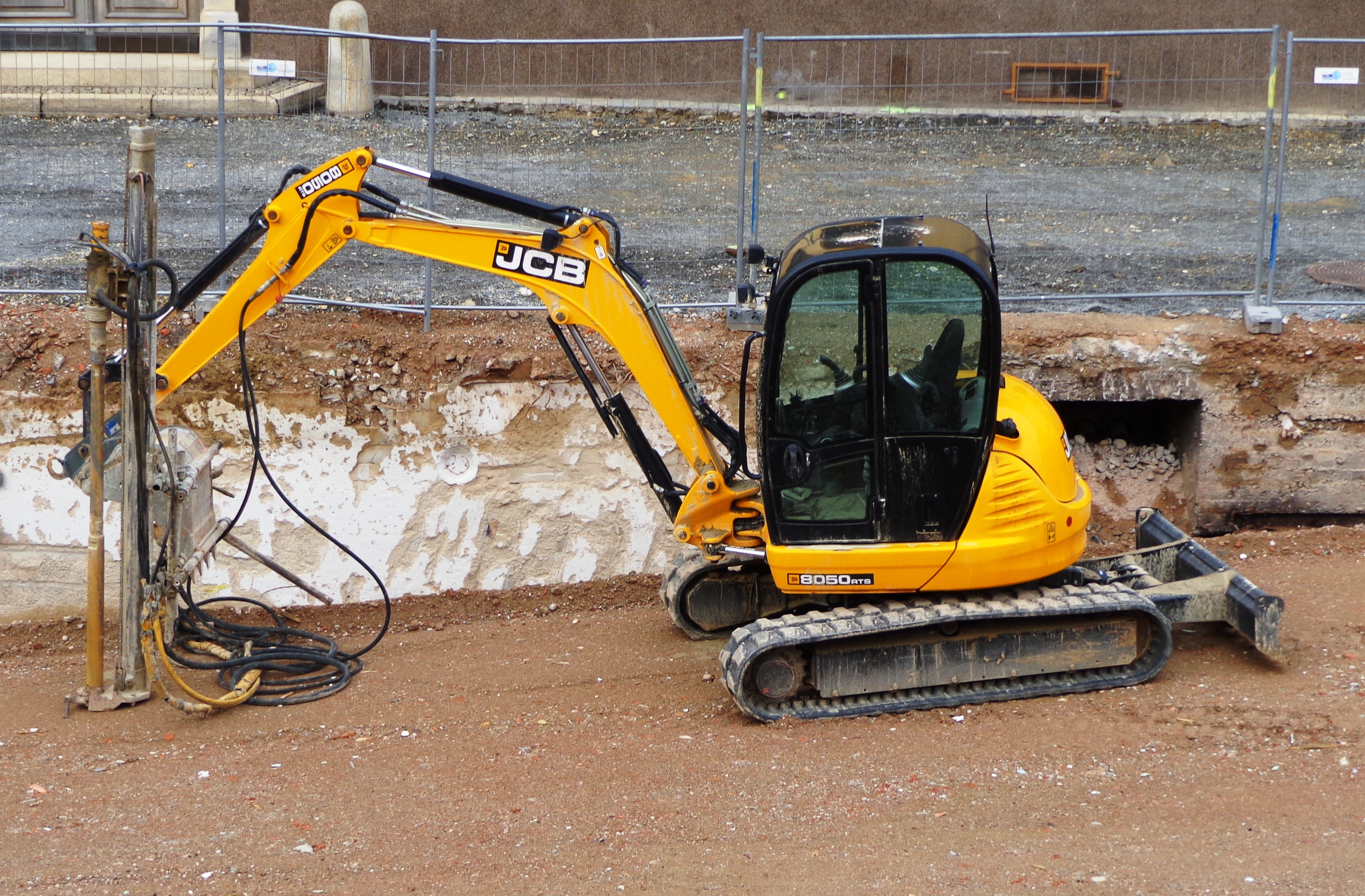 JCB compact excavator, 2013