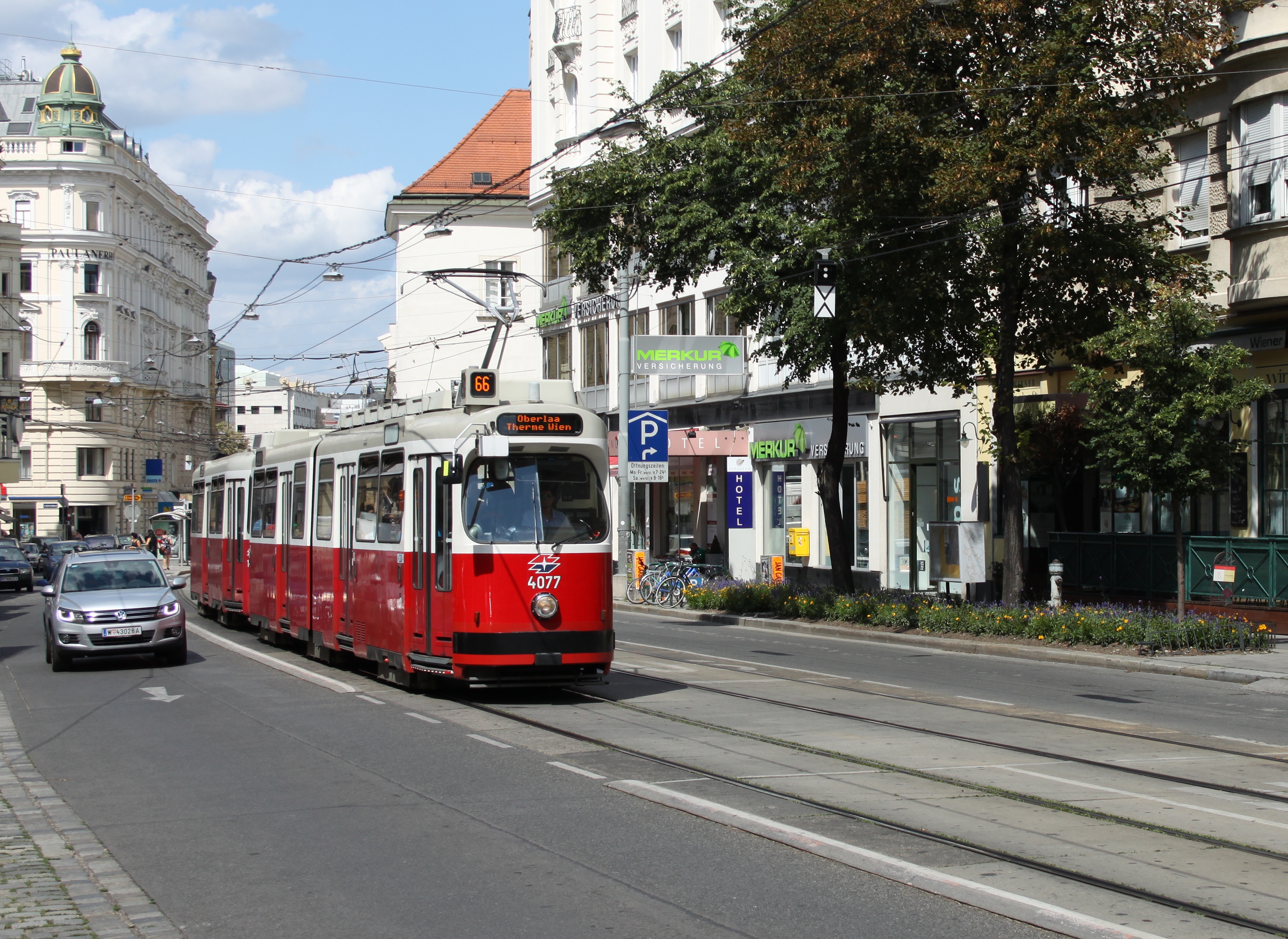 Linie 66 Wiedner Hauptstrasse nach Hst Paulanergasse