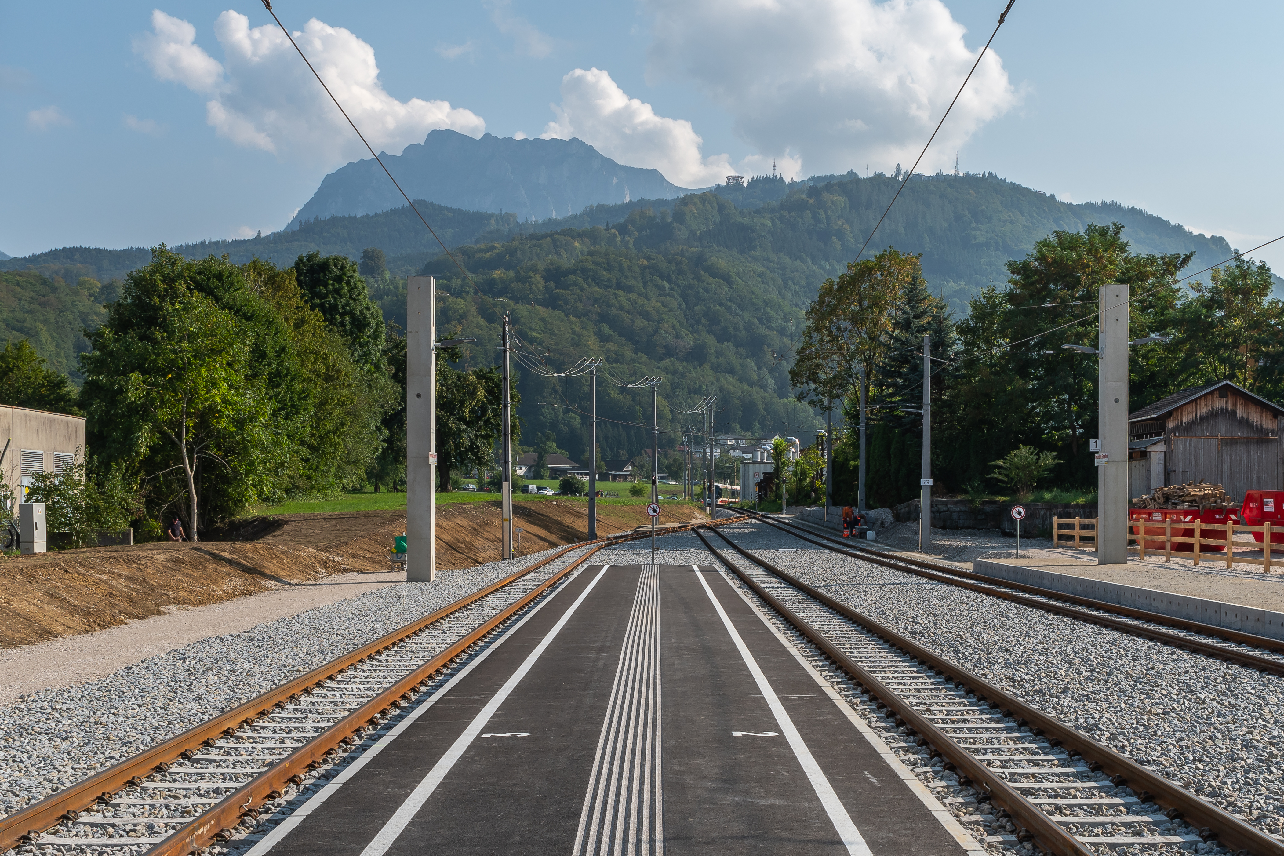 Lokalbahn Gmunden Vorchdorf Bahnhof Engelhof-9209
