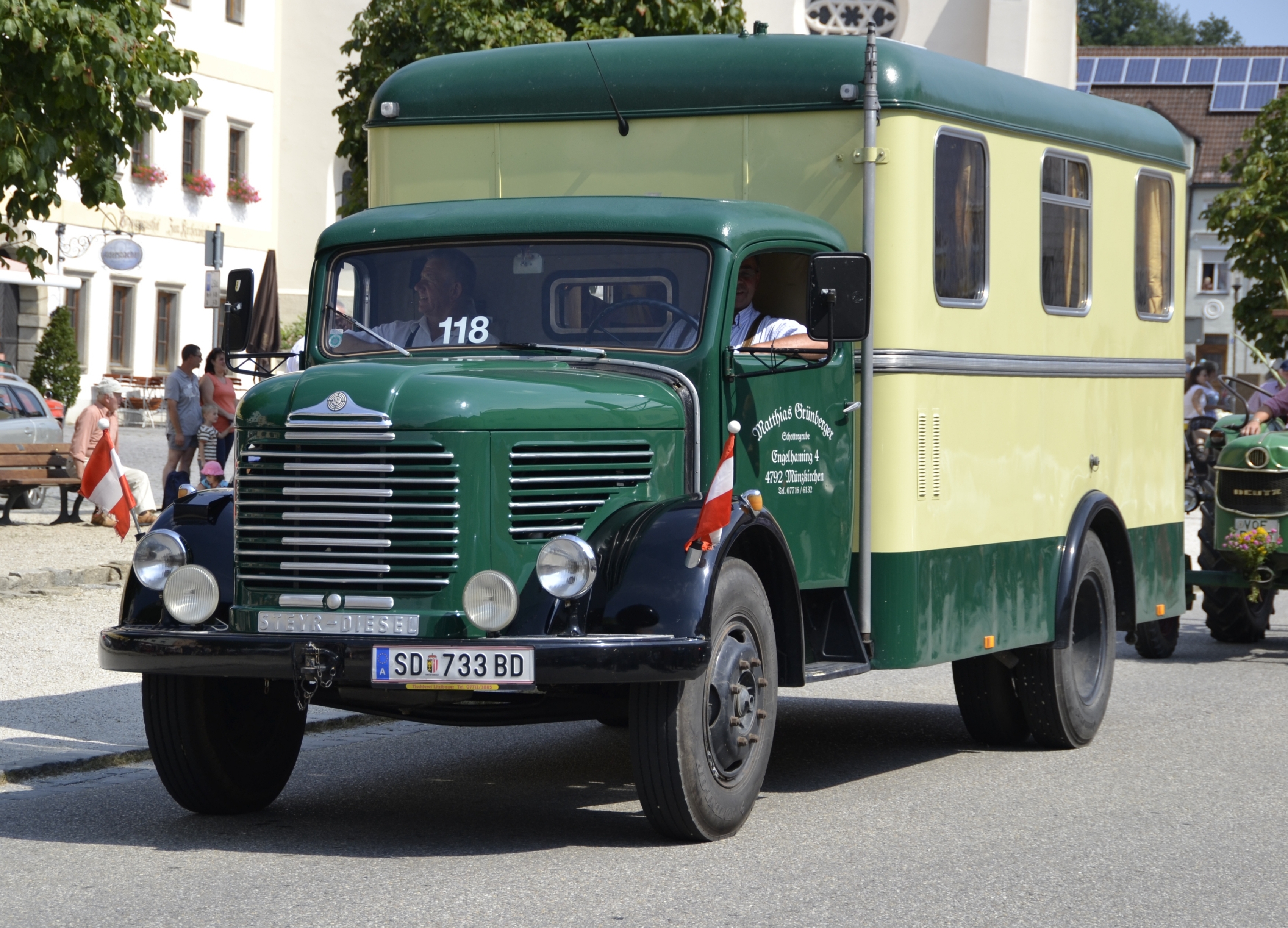 Oldtimerumzug Aidenbach 2013-08-18 - Steyr Diesel 1
