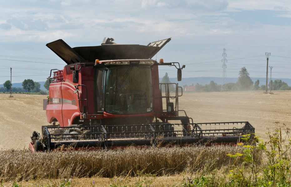 2014 Kłodzko, żniwa w Kościelnikach 03