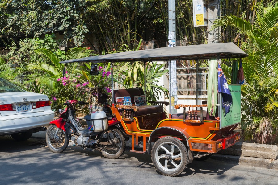 2016 Phnom Penh, Kambodżański tuk-tuk (01)