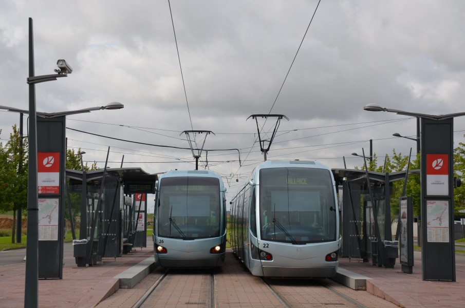Alstom Citadis 302 n°26 + 22 TRANSVILLES Université