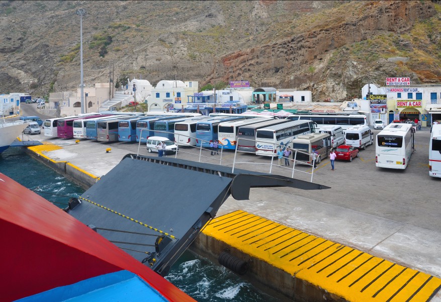 Athinios Port in Santorini, Greece 001