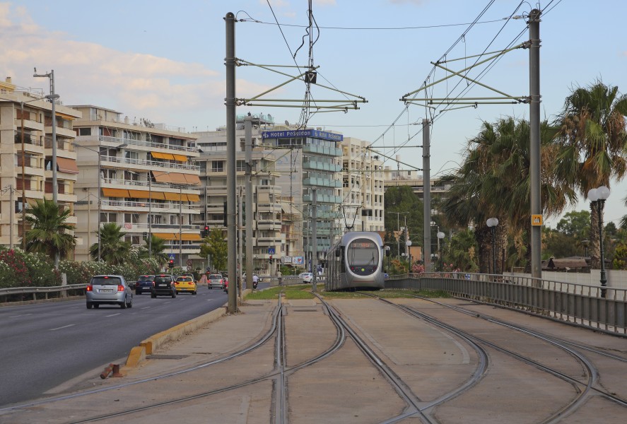 Attica 06-13 Paleo Faliro 05 tram at Leoforos Posidonos
