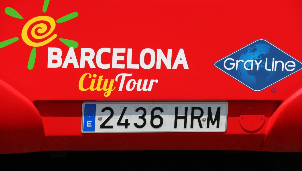 a Barcelona city tour bus in Barcelona, Spain, Europe, August 2013, picture 60
