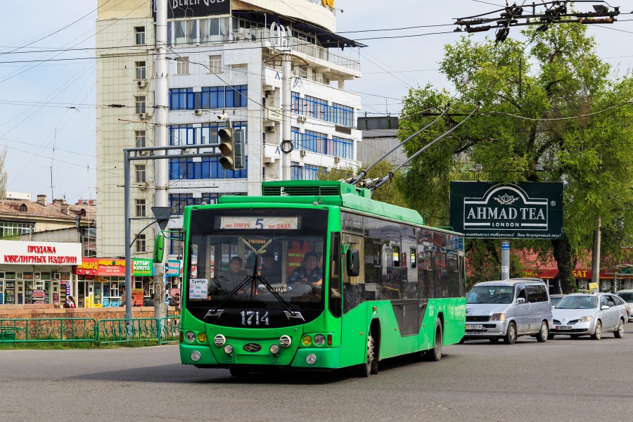 Bishkek 03-2016 img49 trolley at Chuy Prospekt