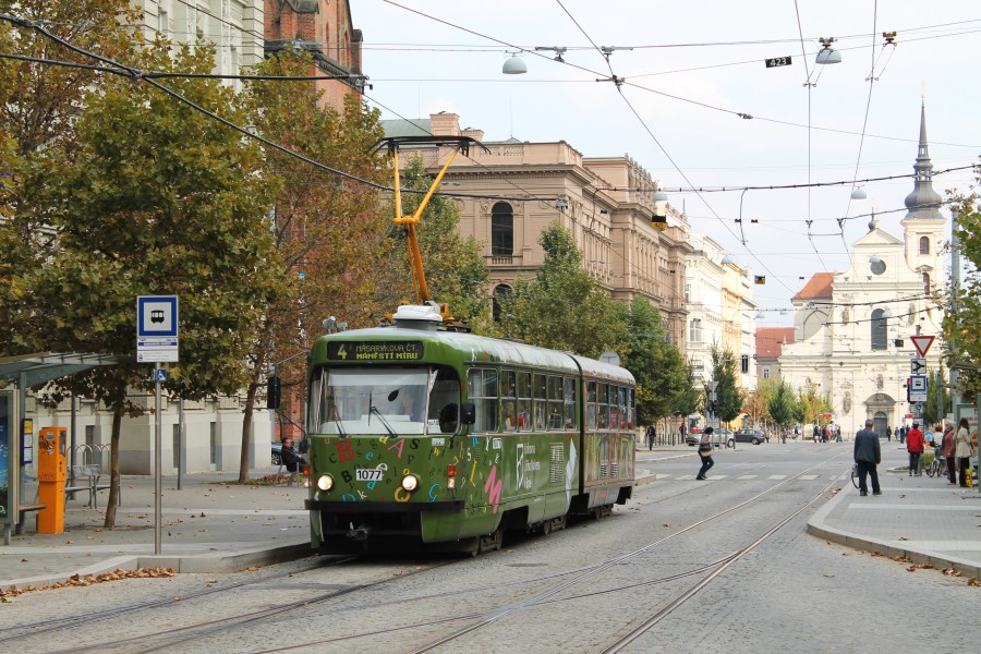 Brno, Joštova, Tatra K2P č. 1077 (2013-09-29; 01)