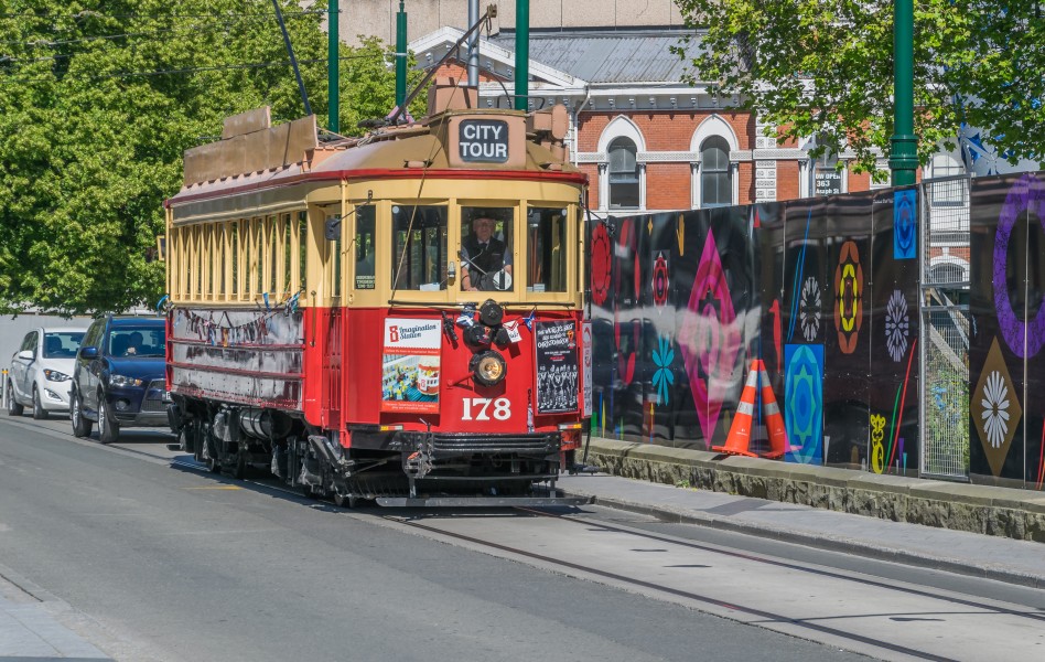 Christchurch Tram at Cathedral Square 03