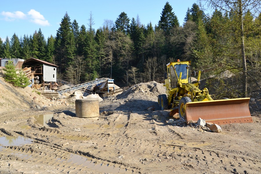 Crusher in Bieszczady mountains