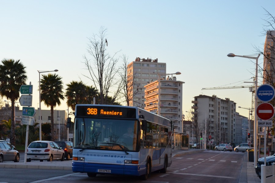 Heuliez GX 317 n°605 Réseau Mistral Foch