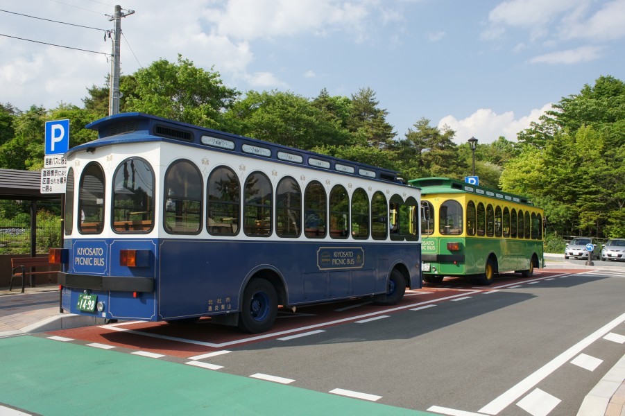 In front of Kiyosato Station01n4592