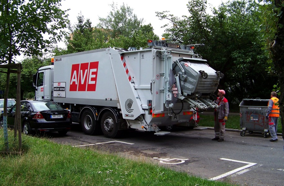 Jasmínová, svoz směsného odpadu