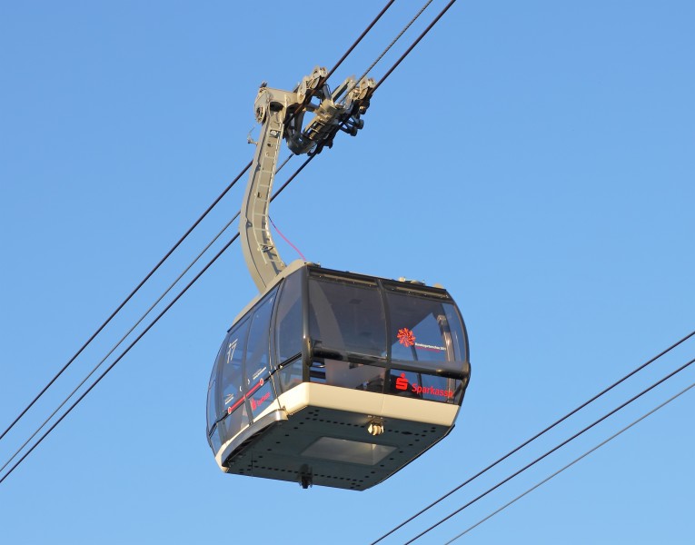 Koblenz Seilbahn Wagen mit Bodenfenster