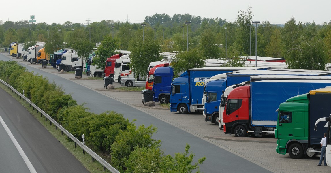 Lkw-Parkplatz A 2 Raststätte Lehrter See (2009)