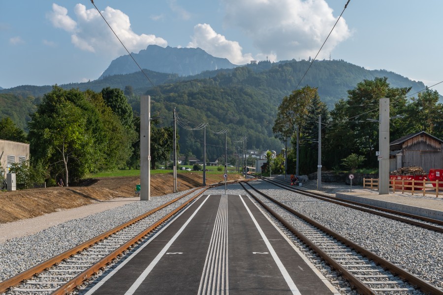 Lokalbahn Gmunden Vorchdorf Bahnhof Engelhof-9209