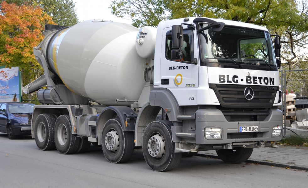 Mercedes-Benz Axor based cement mixer truck