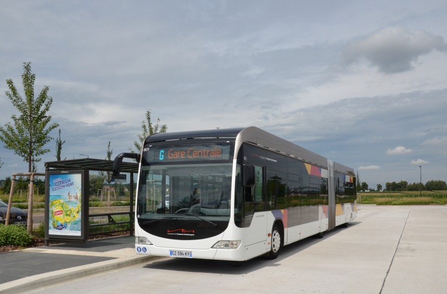 Mercedes Citaro G n°801 CTS Espace Européen de l'Entreprise