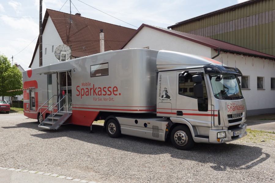 Mobile bank branch - sparkasse - germany - NU HK 257 - side front view