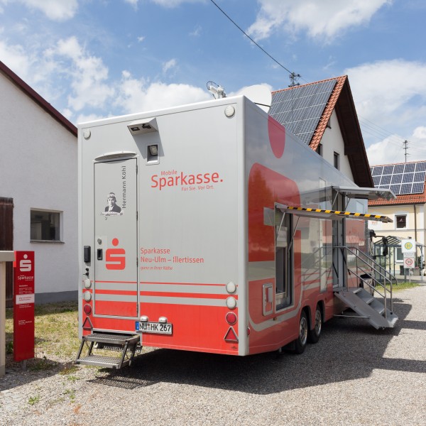 Mobile bank branch - sparkasse - germany - NU HK 257 - side rear view