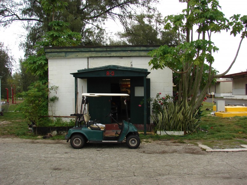 Starr 080608-7412 Entrance of water plant on Midway Atoll
