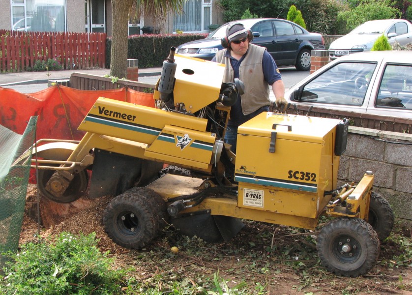 Stump grinder in england arp