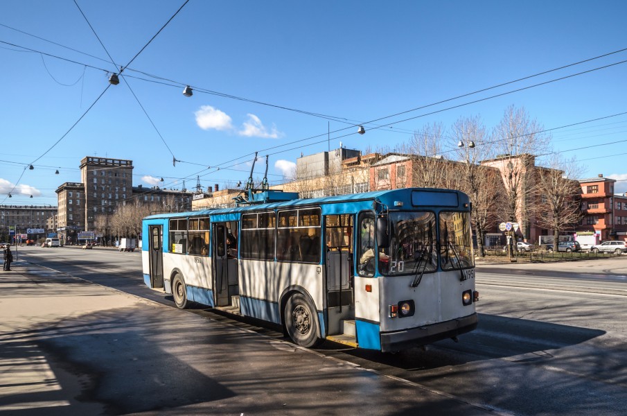 Trolleybus ZiU-682G in SPB