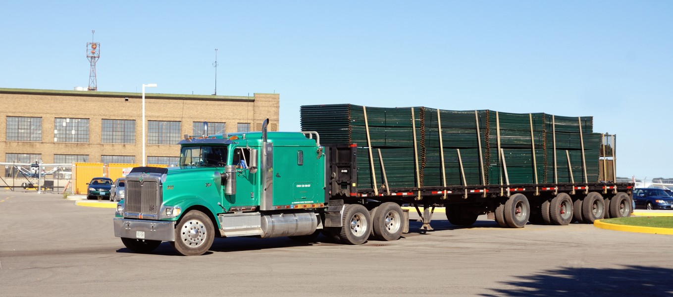 Truck with trailer in Toronto