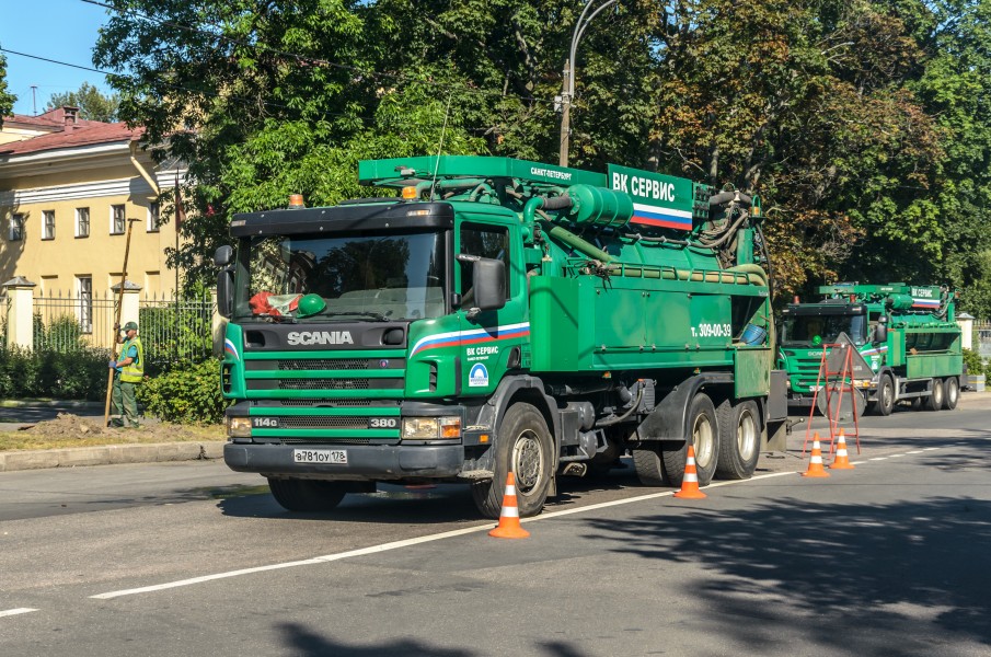 Vehicle of Sewerage Services in Kronshtadt